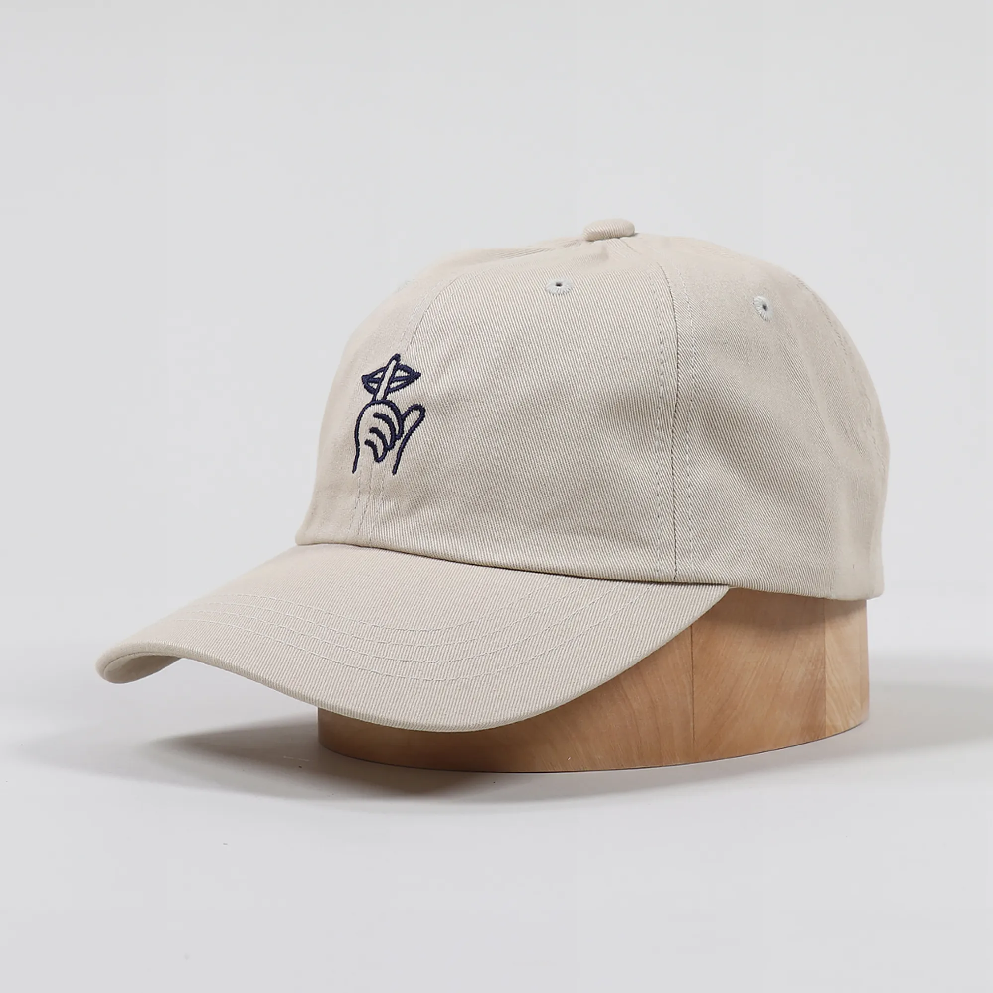 The Quiet Life Mens Cotton Twill Shhh Logo Dad Hat Stone Cap