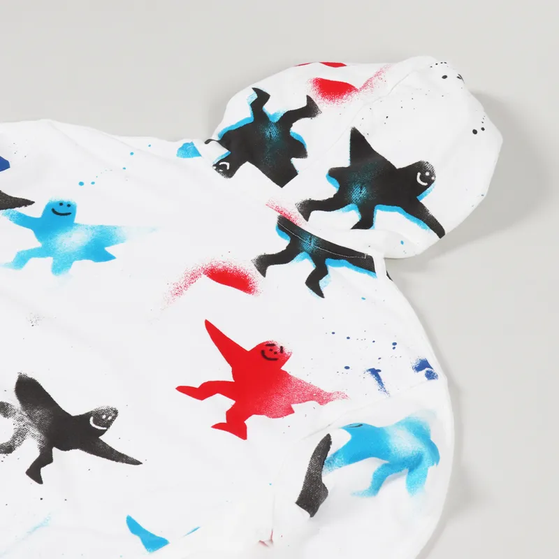 Adidas Skateboarding AOP Shmoo Hoodie White Black Scarlet-3