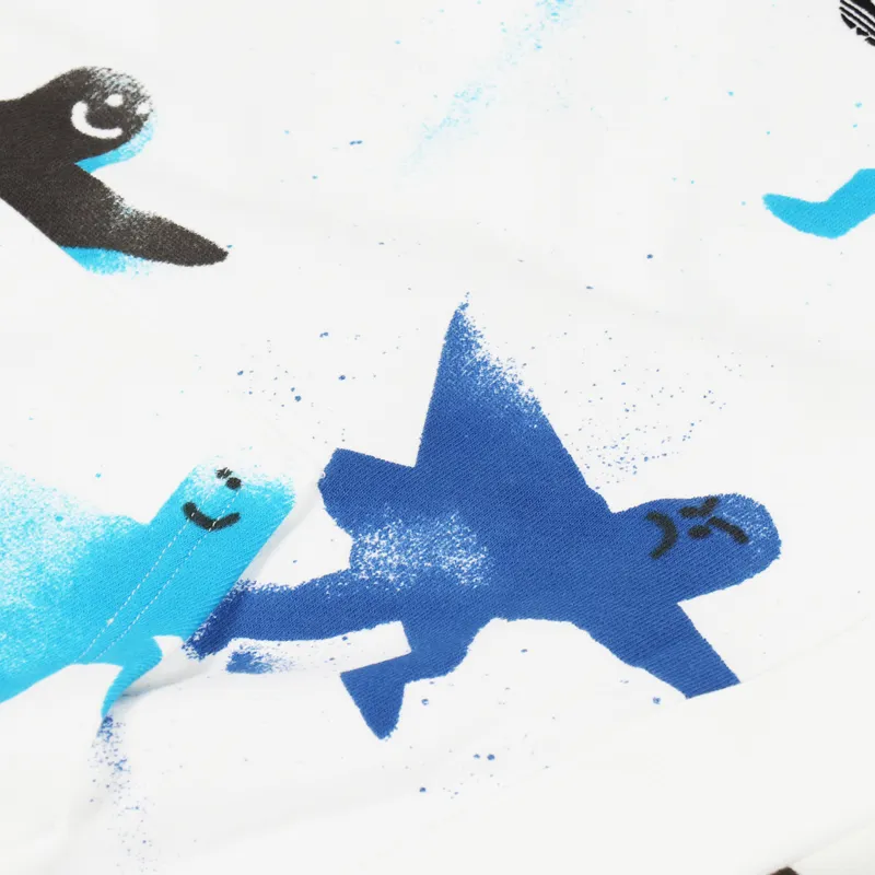 Adidas Skateboarding AOP Shmoo Hoodie White Black Scarlet-5