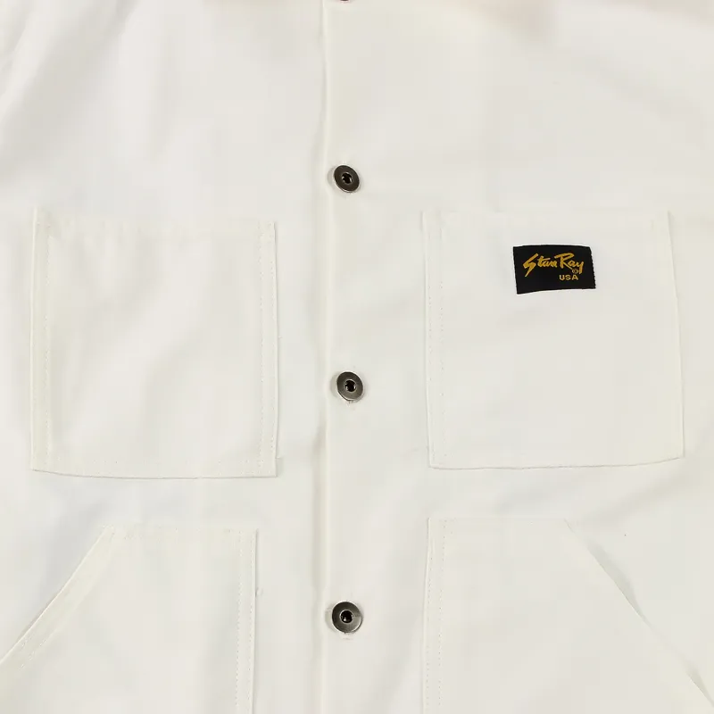 Stan Ray Shop Jacket White Sateen-2