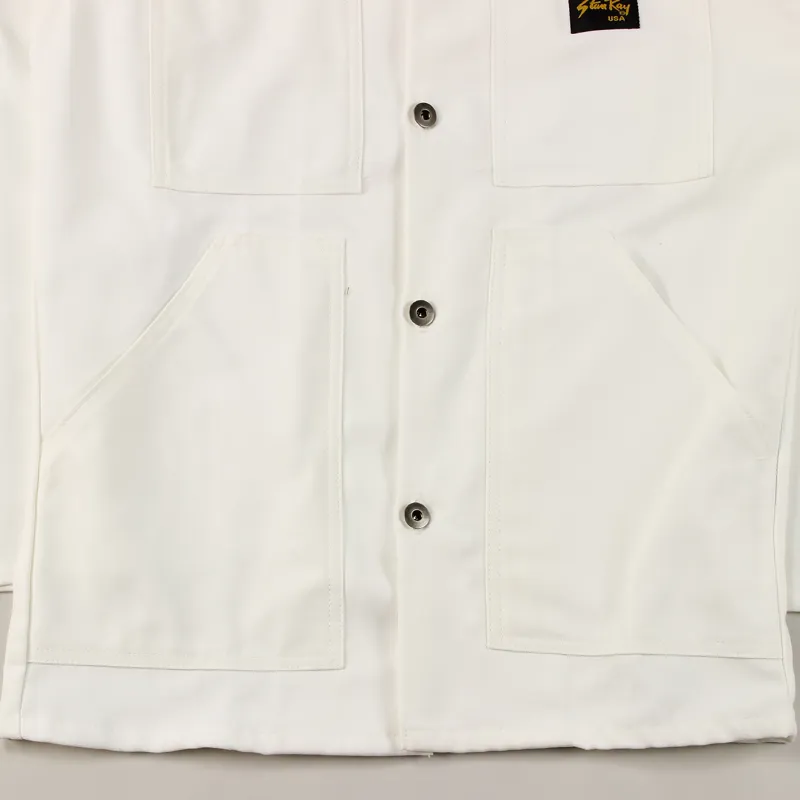 Stan Ray Shop Jacket White Sateen-3