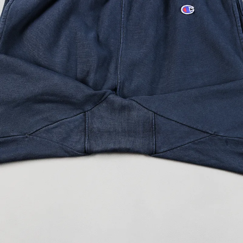 Champion Reverse Weave Cut Off Sweat Shorts Navy-4