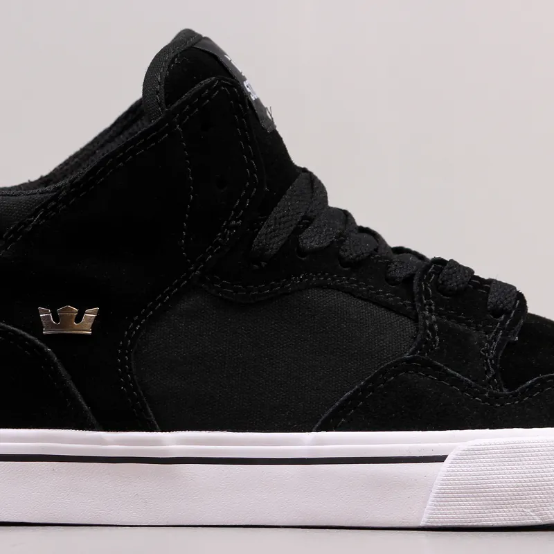 Supra Shotgun Mid Shoes Black White-2
