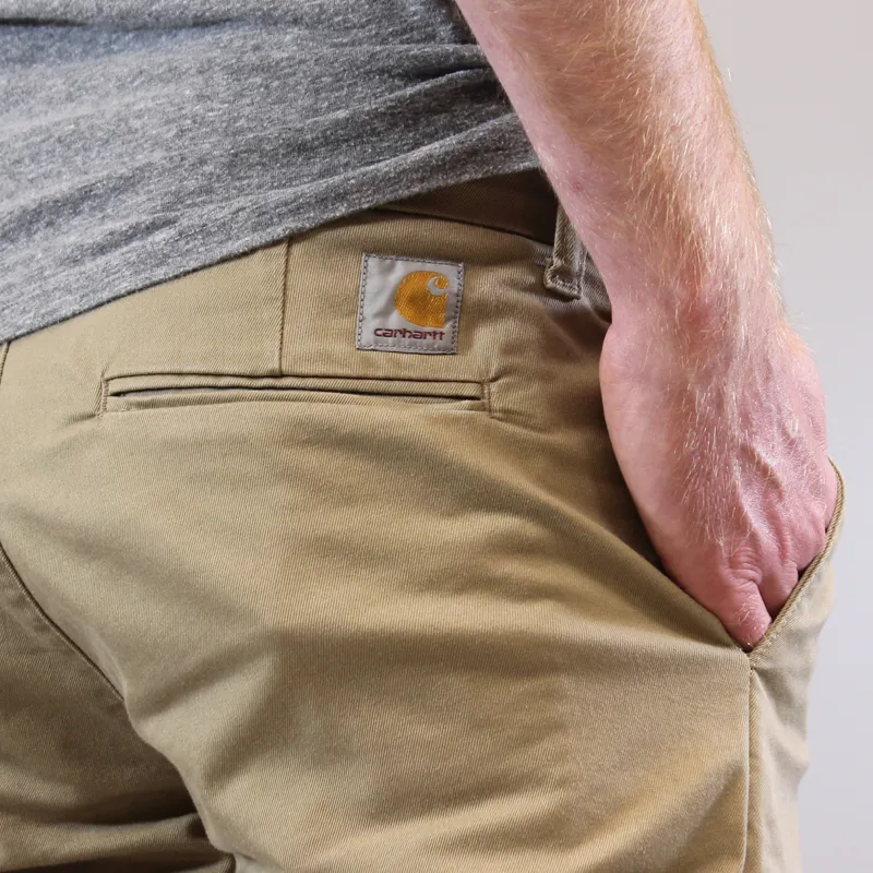 Carhartt Sid Pant Leather Light Stone Washed-3