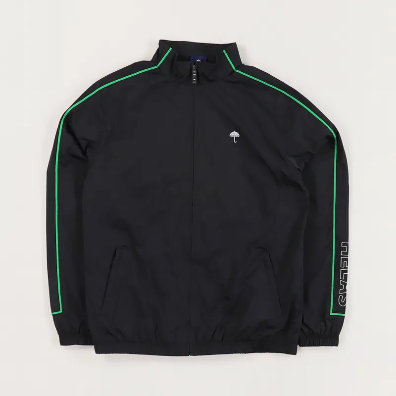 Helas Caps Mens Sportswear Logo Siempre Tracksuit Jacket Black