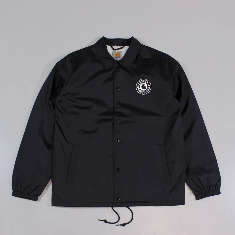 Carhartt Mens Signum Coach Coat Jacket Black White