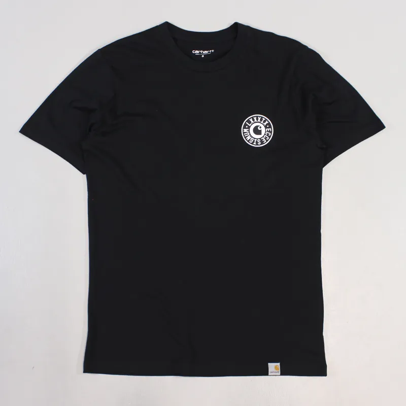 Carhartt Mens Short Sleeve Signum Print Cotton Tee T Shirt Black