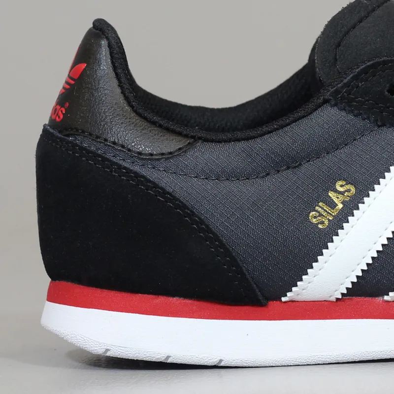Adidas Skate Silas SLR Shoes Black Core White Power Red-1