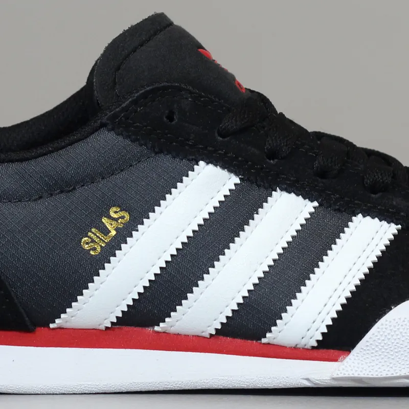 Adidas Skate Silas SLR Shoes Black Core White Power Red-2