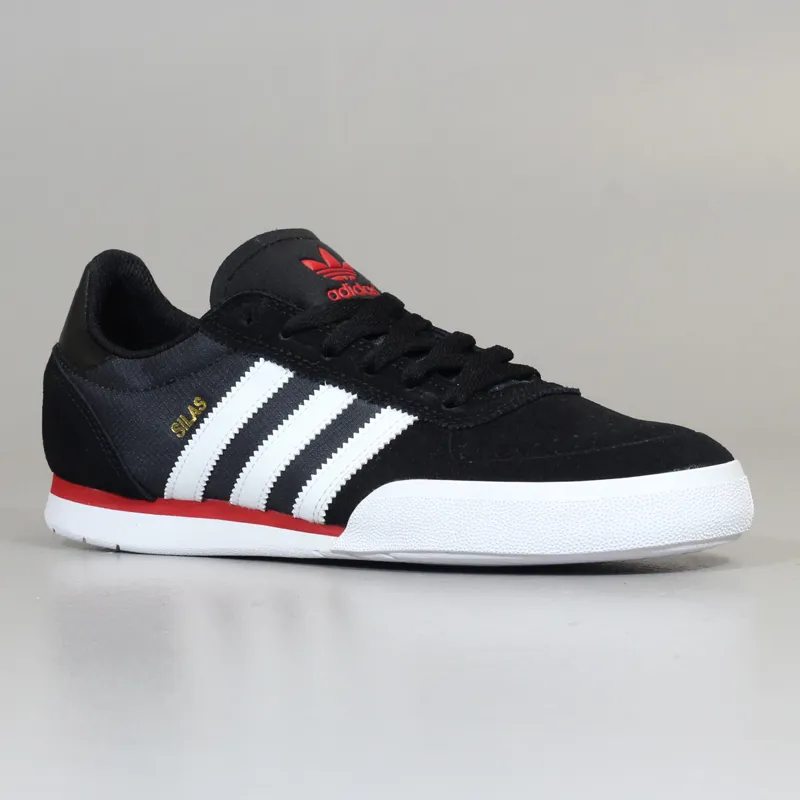 Adidas Skate Silas SLR Shoes Black Core White Power Red-4