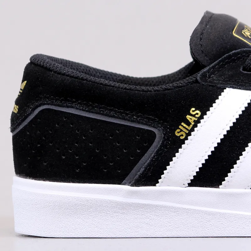adidas Skateboarding Mens Silas BaxterNeal Shoes Black White