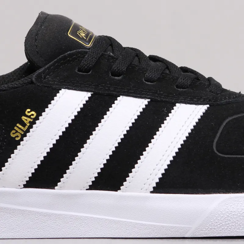 adidas Skateboarding Mens Silas BaxterNeal Shoes Black White
