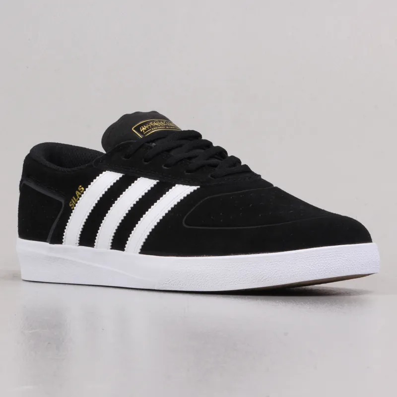 adidas Skateboarding Mens Silas BaxterNeal Shoes Black White