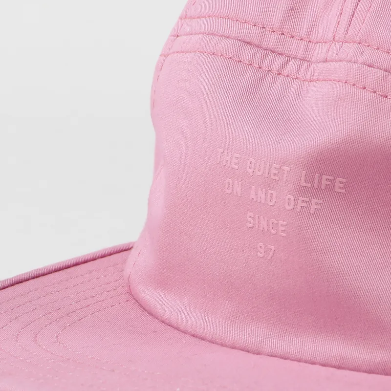 The Quiet Life Simple 5 Panel Cap Pink-1