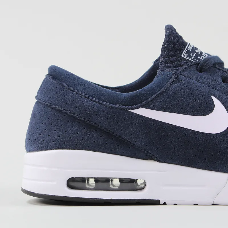 Nike SB Stefan Janoski Max L Shoes Obsidian White Perf-1
