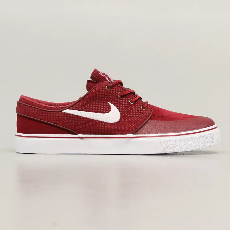 SB Zoom Stefan Janoski Shoes Team Red White Skate