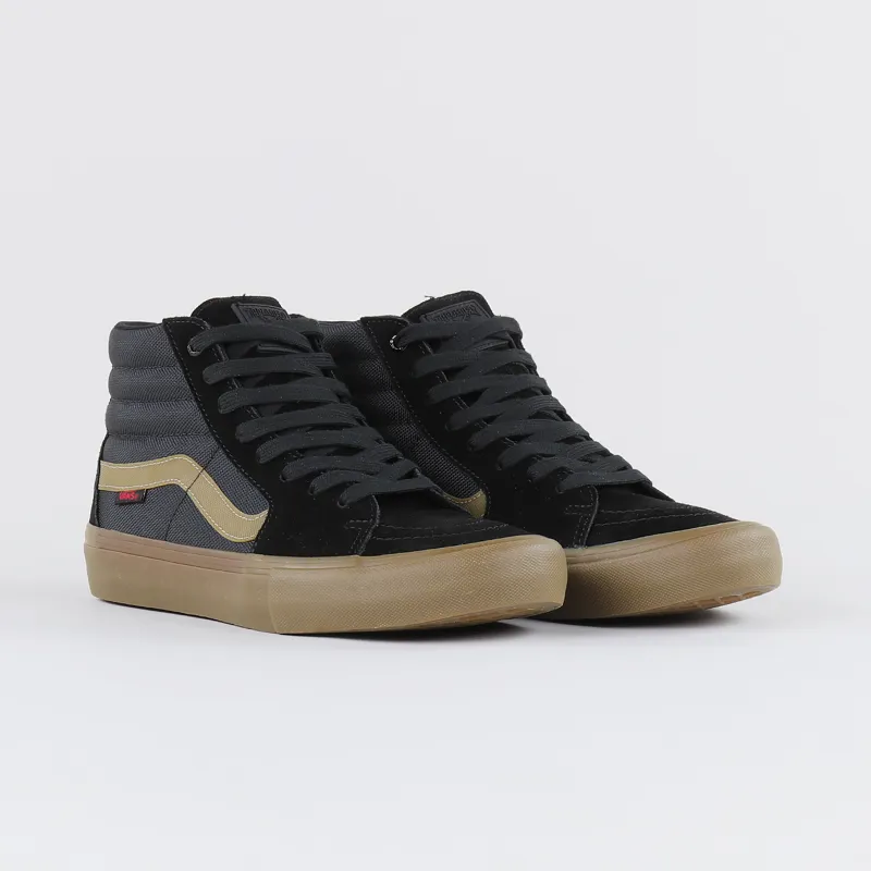 natuurpark draai Rand Vans x Thrasher Skateboard Magazine Sk8 Hi Pro Shoes Black Gum