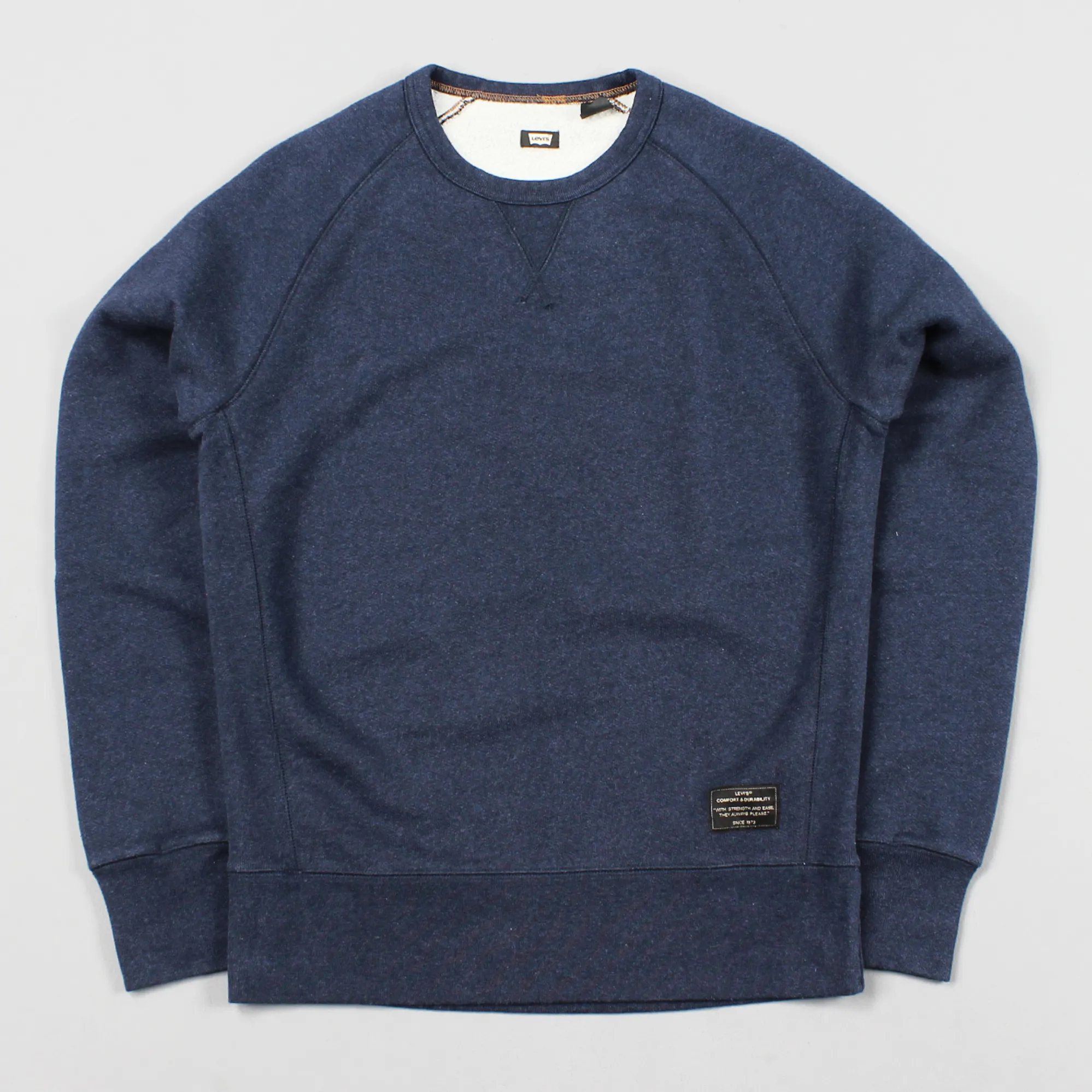 Levis Skate Crewneck Fleece Sweater Navy
