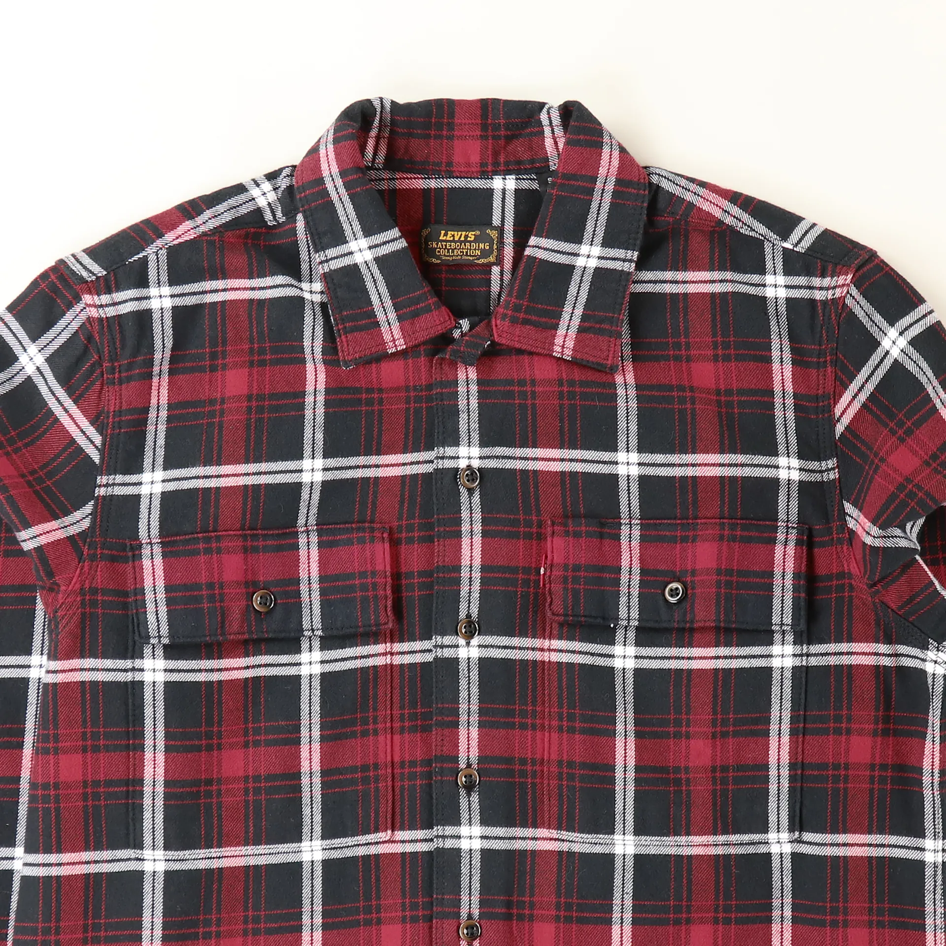 Levis Skate Long Sleeve Work Shirt Scanlon Jet Black