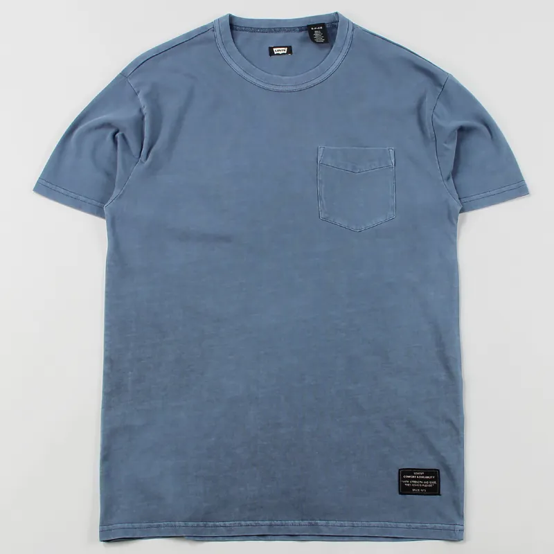 Levis Skate Pocket T Shirt Dress Blue