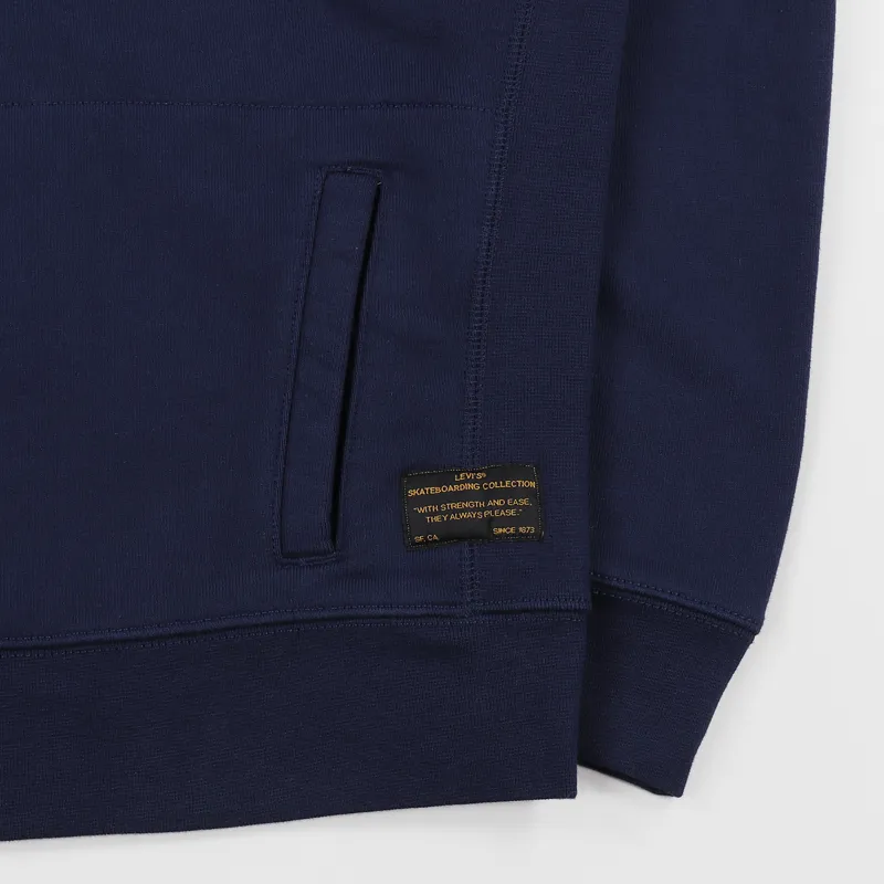 Levis Skate Pullover Hoodie Navy Blazer-2