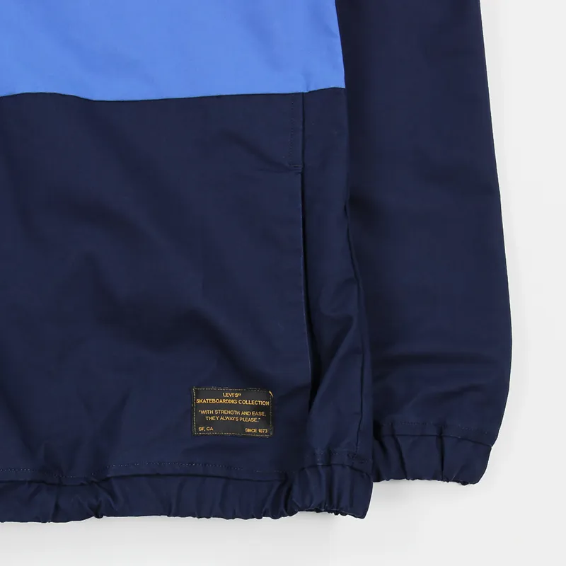 Levis Skate Quarter Zip Jacket Navy Blazer-3