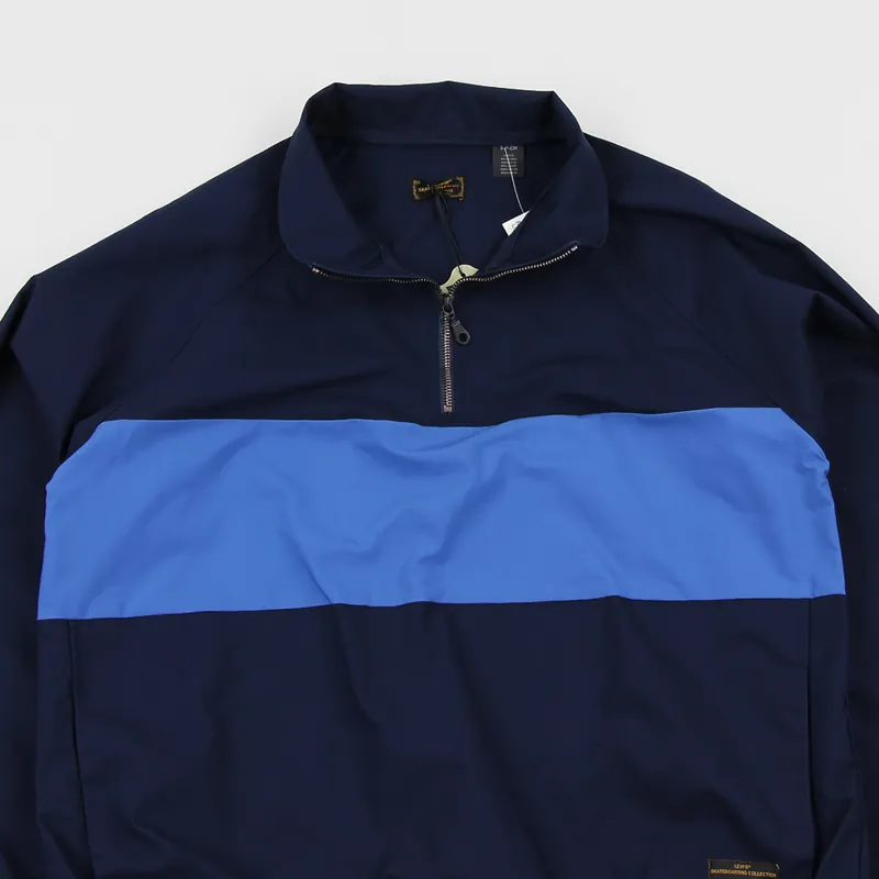Levis Skate Quarter Zip Jacket Navy Blazer-2