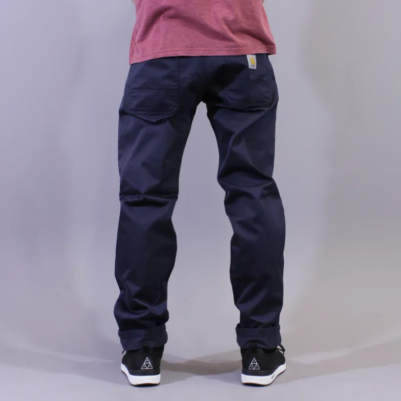 Carhartt Skill Pant Cortez Navy Rinsed-2