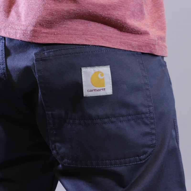 Carhartt Skill Pant Cortez Navy Rinsed-4