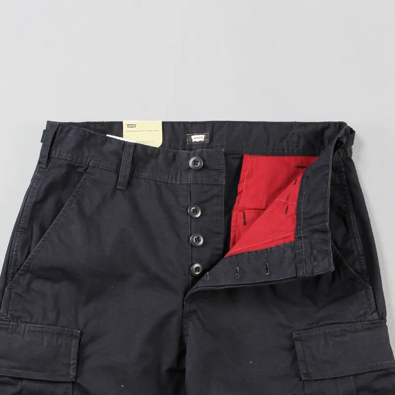 Levis black cargo shorts cheap