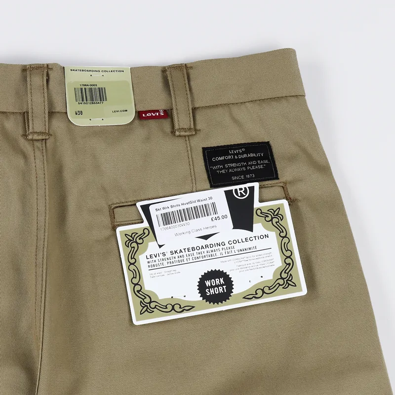 Levis Skate Work Shorts Harvest Gold-3