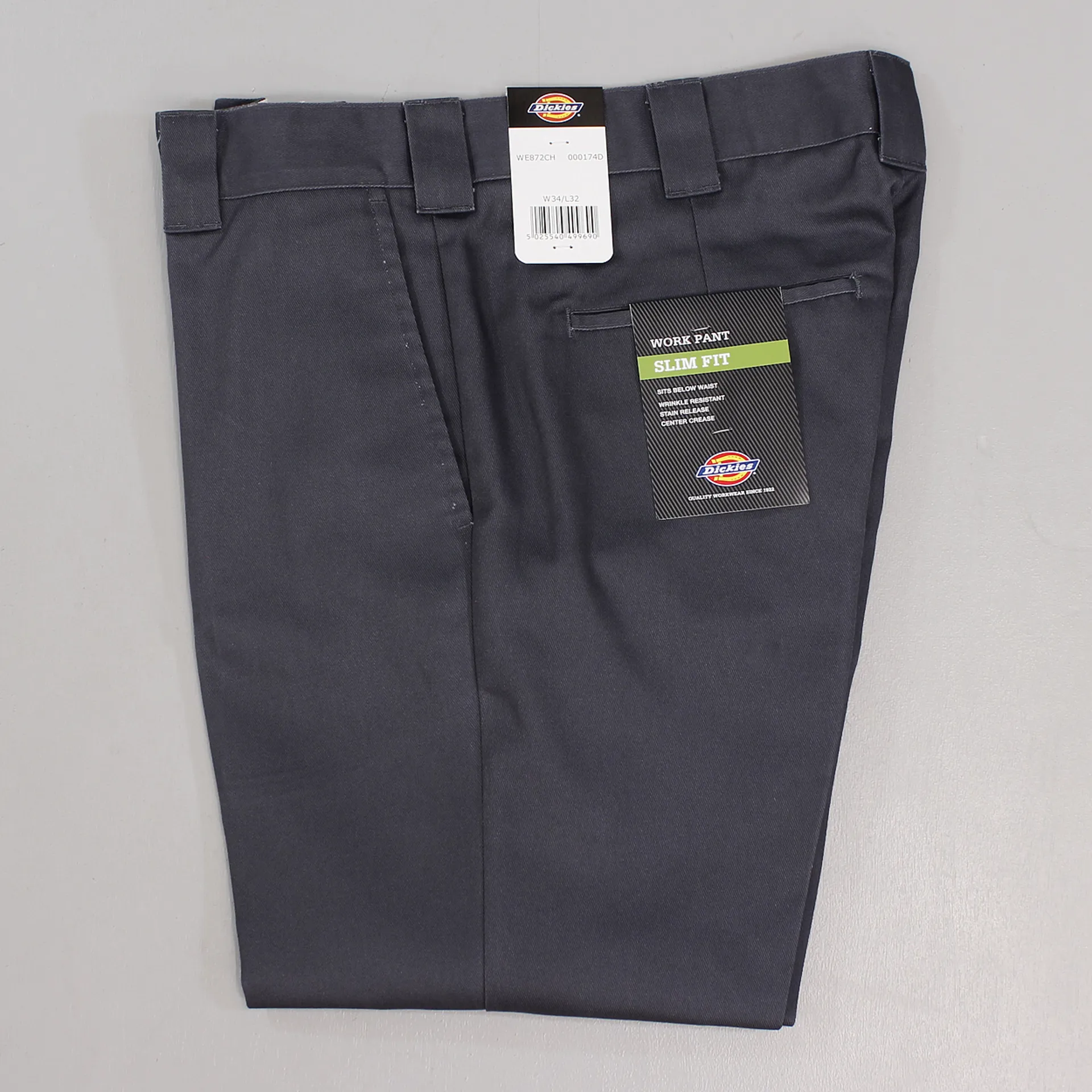 Dickies 872 Slim Work Pant Charcoal Grey