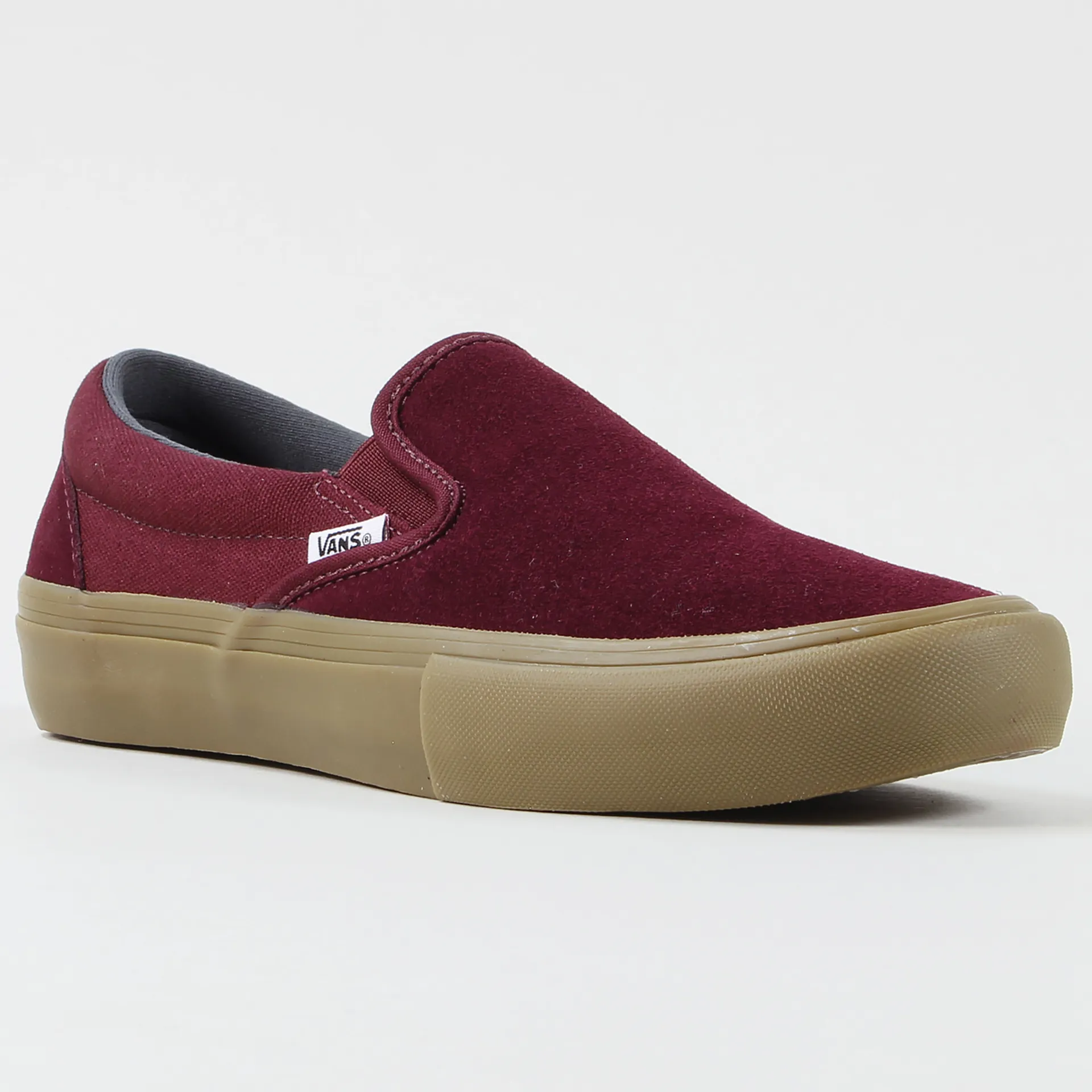 Vans Mens Core Skate Slip On Pro Trainer Shoes Port Royal Gum display picture 2