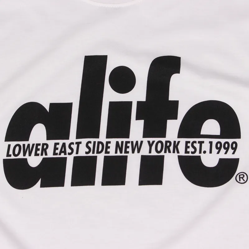 Alife Split T Shirt White-1