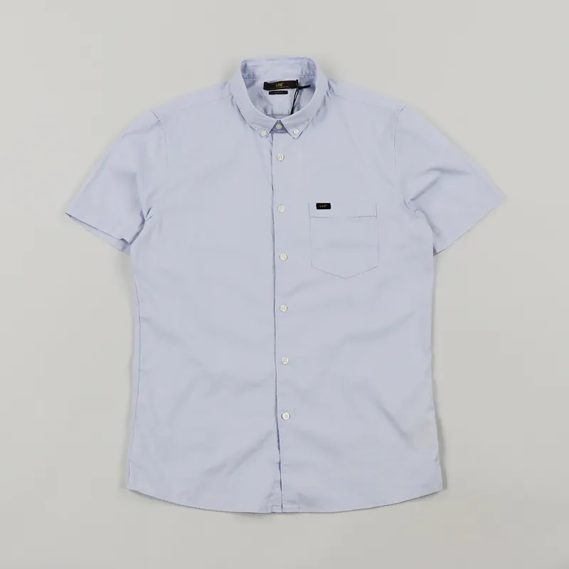 Lee Slim Short Sleeve Shirt Light Blue