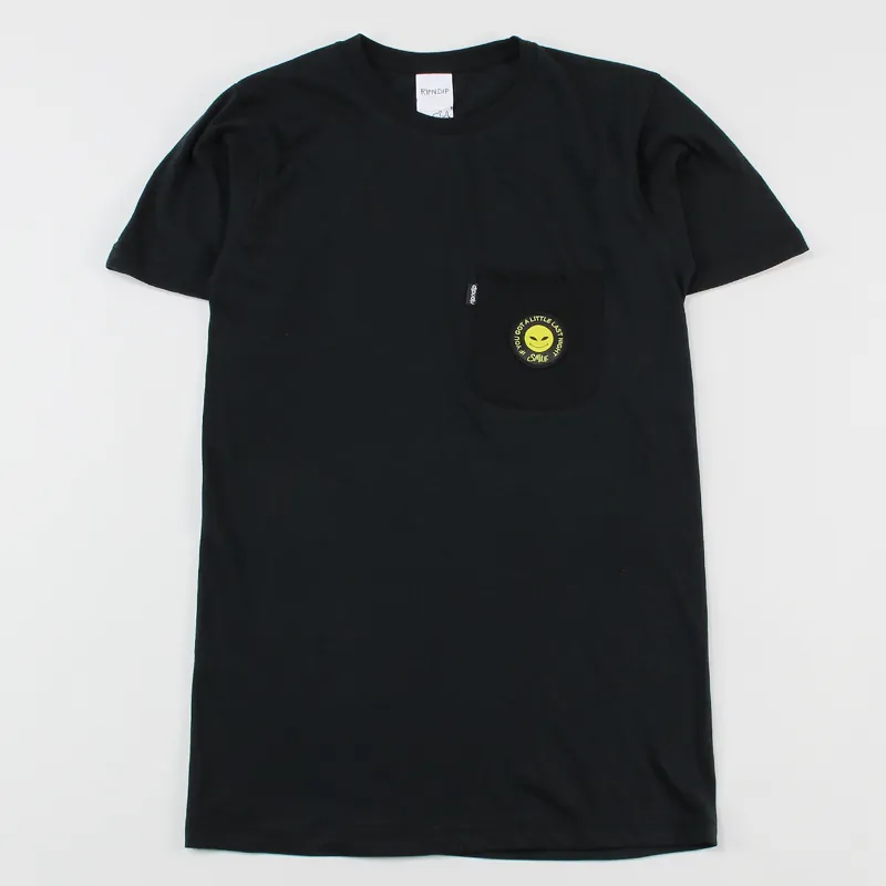 Ripndip Small Alien Pocket T Shirt Black
