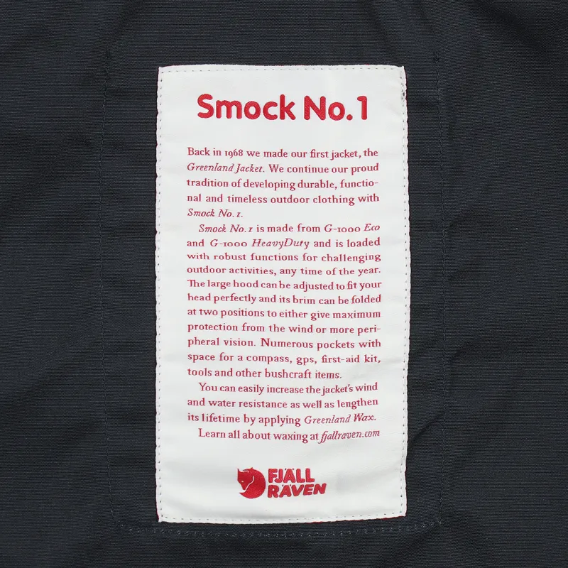 Fjallraven Smock No.1 Jacket Dark Grey-8