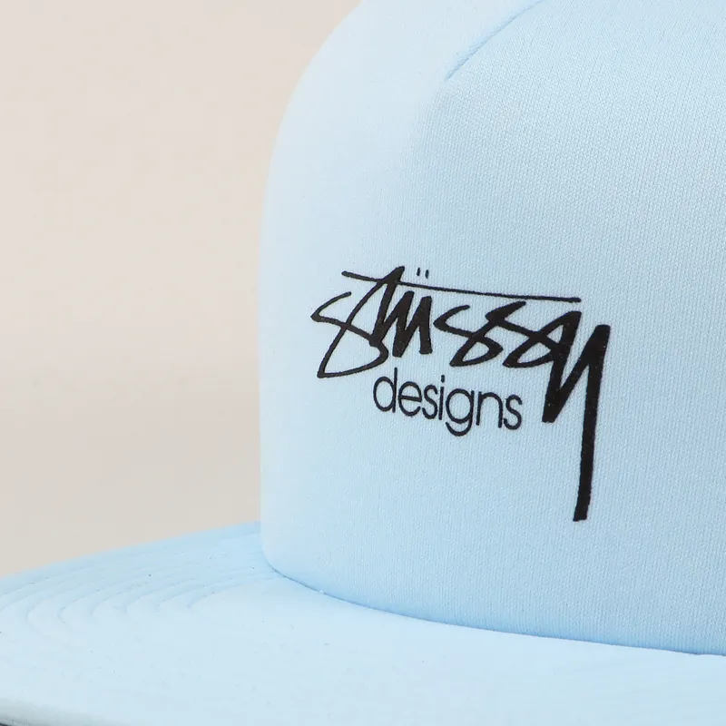 Stussy Smooth Stock Trucker Cap Blue-1
