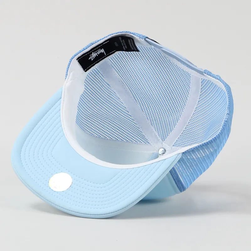 Stussy Smooth Stock Trucker Cap Blue-3