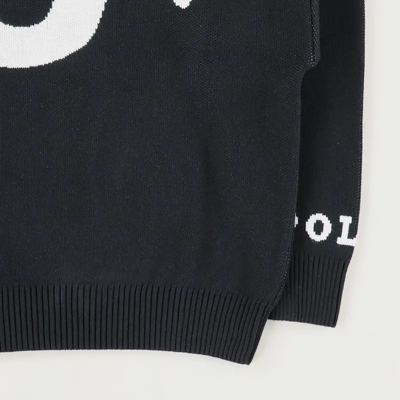 Polar Skate Co. Snake Knit Sweater Black White-2