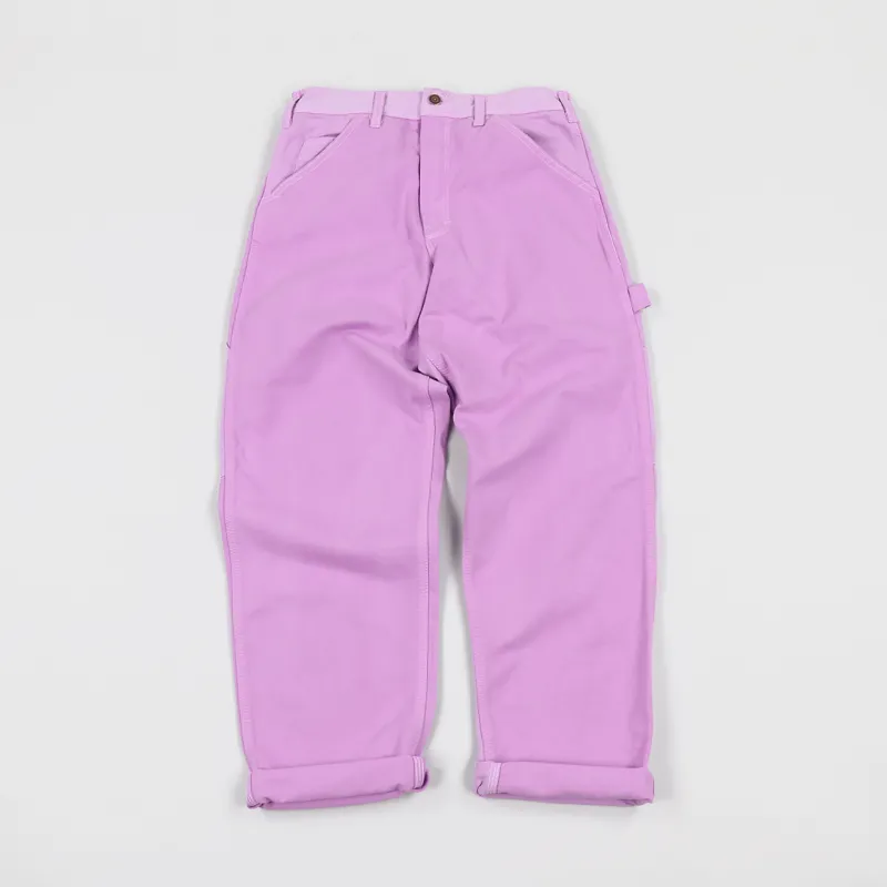 Stan Ray Single Knee Painter Pants Faded Magenta-1