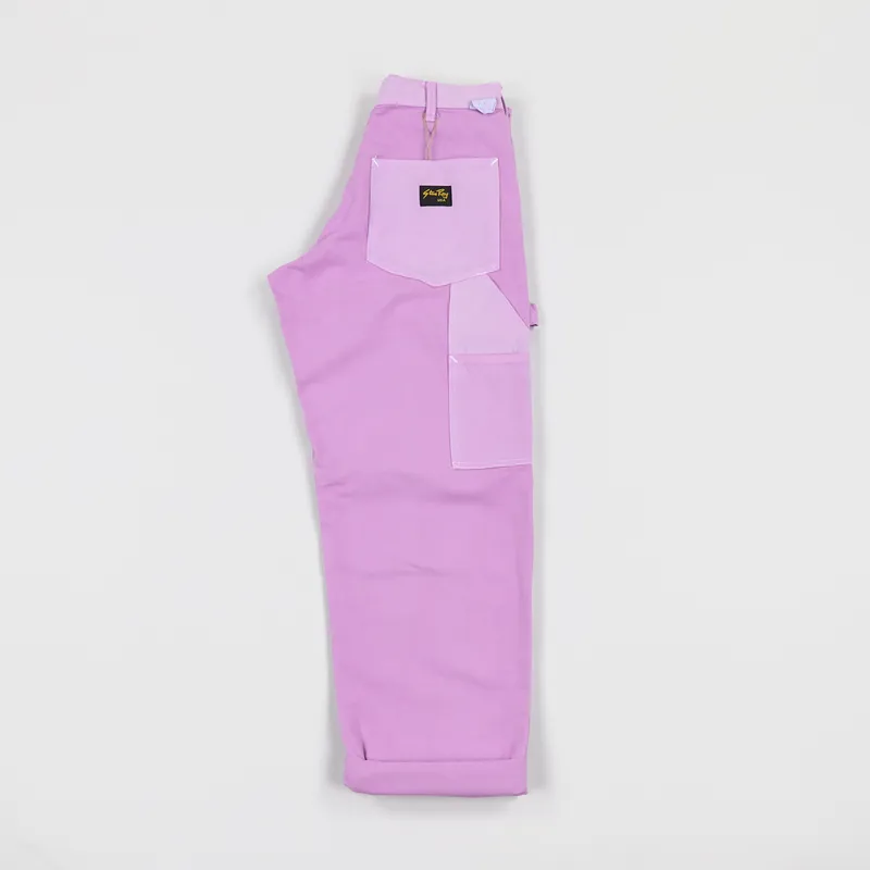 Stan Ray Single Knee Painter Pants Faded Magenta-2