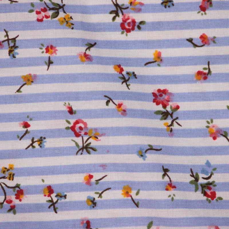 Penfield Sunnyvale Floral Long Sleeve Shirt Blue Stripe-6