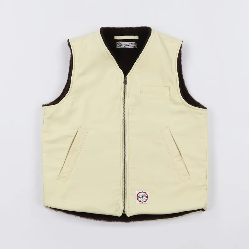 Eat Dust Deck Vest Snow Off White
