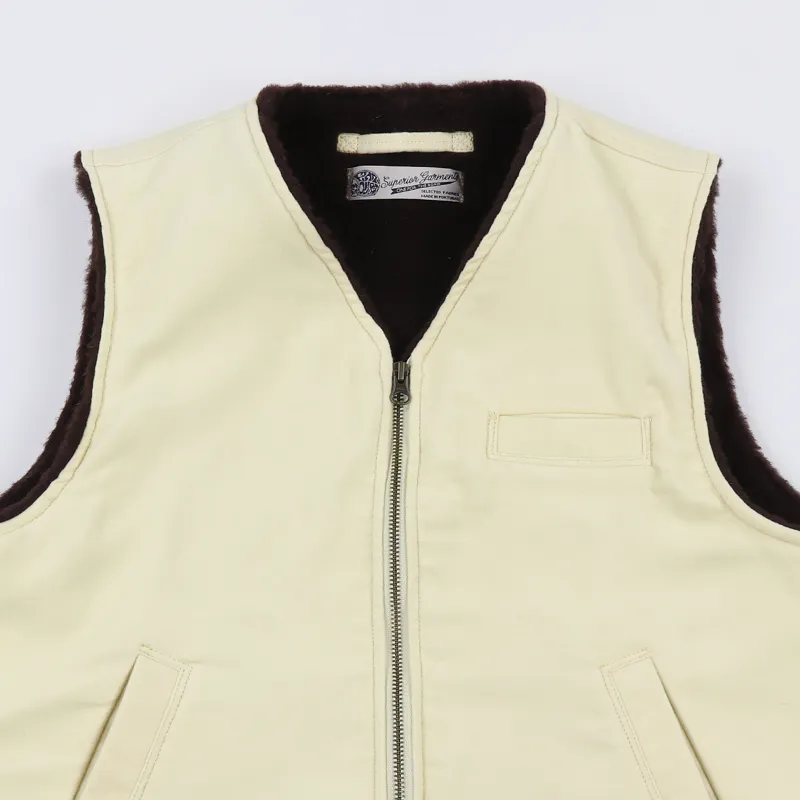 Eat Dust Deck Vest Snow Off White-1