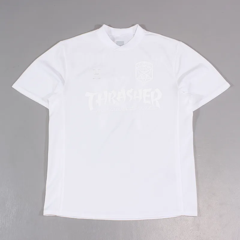 Huf x Thrasher Soccer Jersey 2.0 White