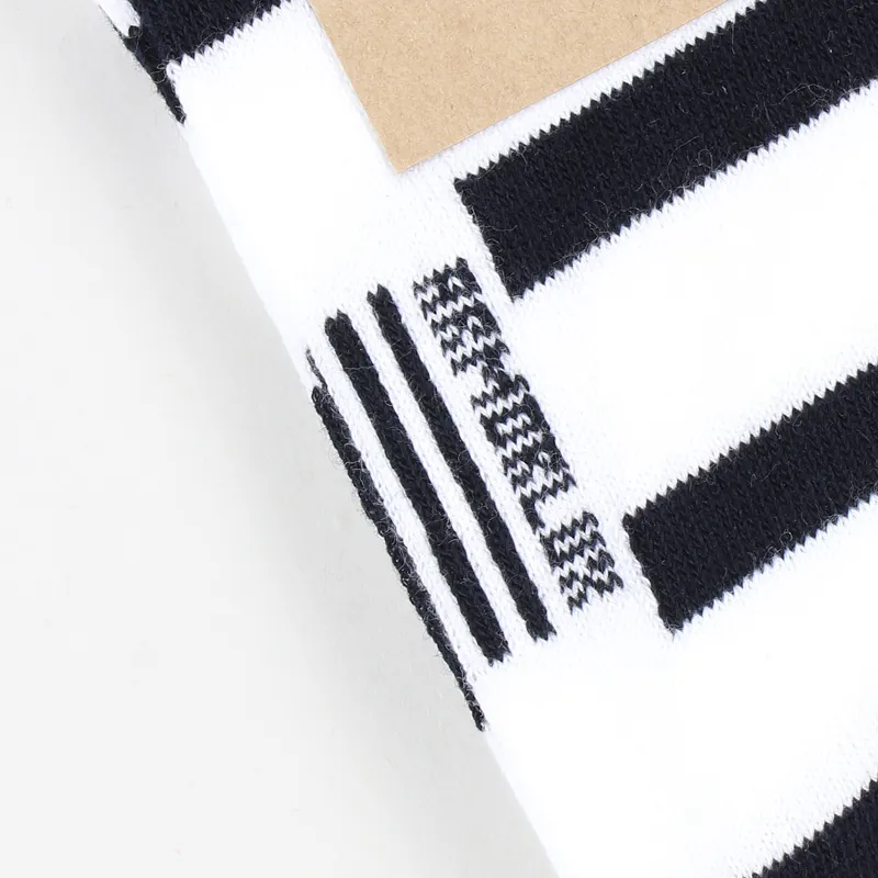 Armor Lux Stripe Socks Blanc Rich Navy-1