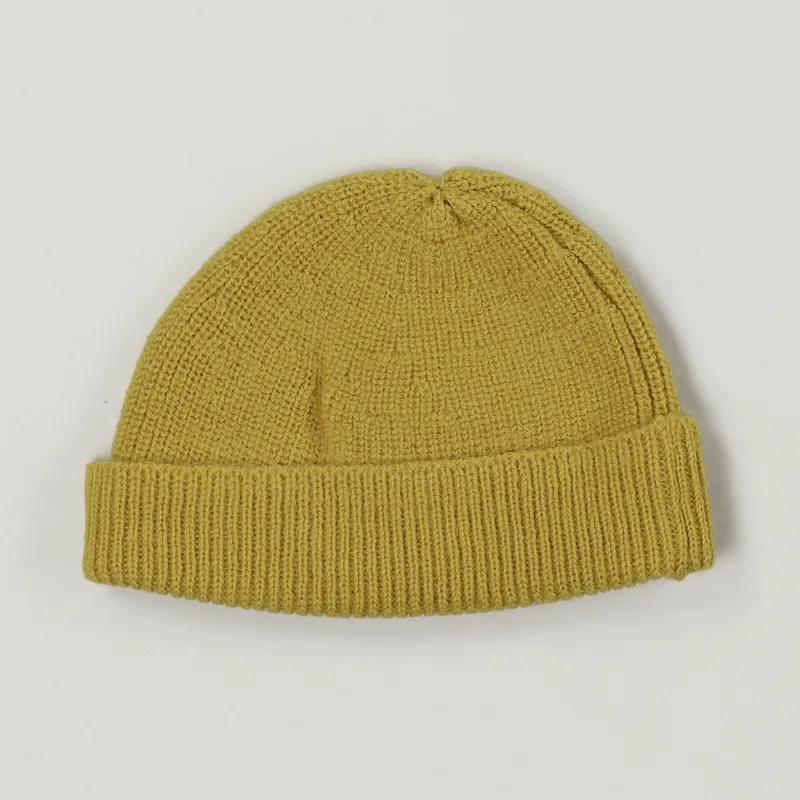 Nigel Cabourn Solid Beanie Sunflower Yellow-1