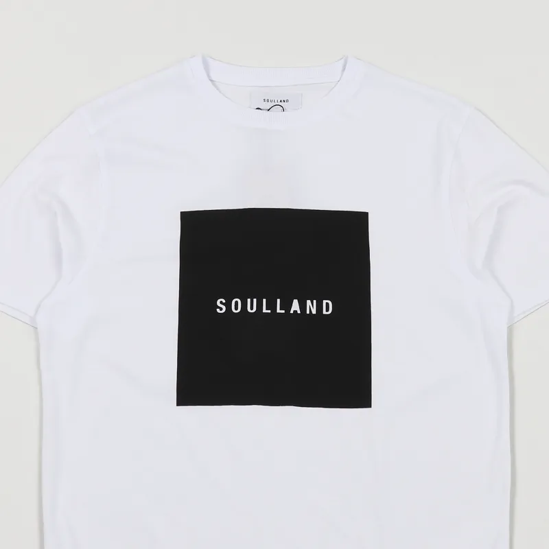 Soulland Soulsquare T Shirt White-1