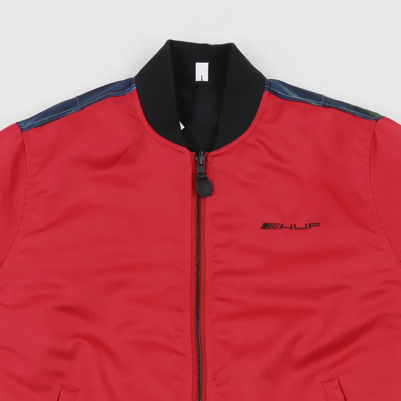Huf Space Race MA-1 Jacket Reversible Red Black-1